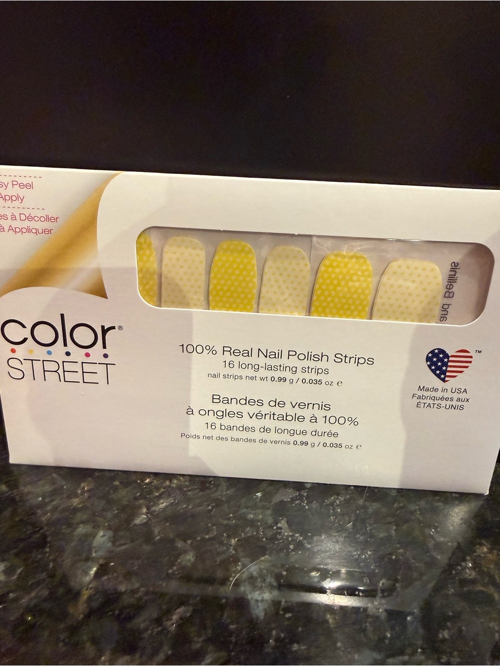 Color Street Yellow Polka Dot Nail Strips